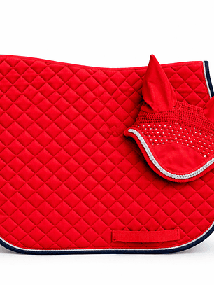 Set Aldani Classic Rojo | Mandil + Orejeras a Juego