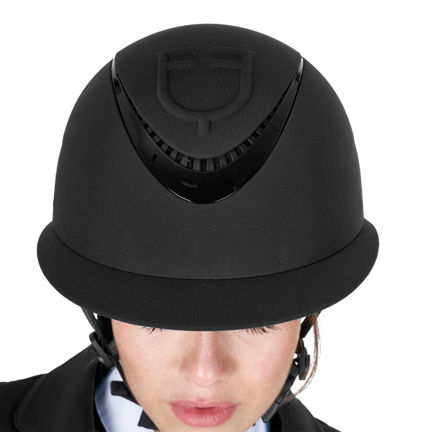 Casco Equestro Mujer Visera Ancha y logo en relieve 10