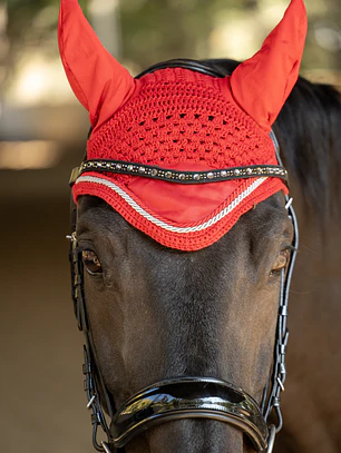 Frontalera de Cuero con Cristales BBO-BB-12