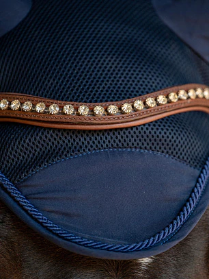 Frontalera de Cuero con Cristales BBO-BB-16