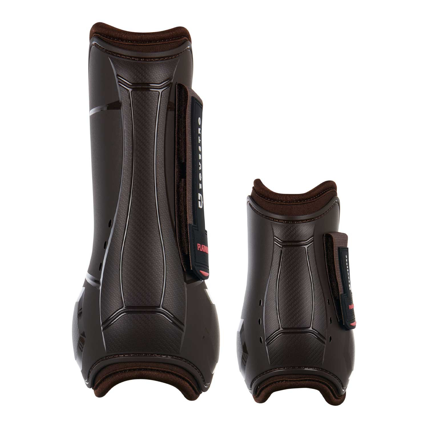 Set Protectores Manos + Patas Cerrado Equestro Platinum, color café – TPU & Neopreno, FULL 1