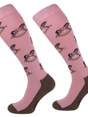 Calcetines de equitación Rocking horse pink