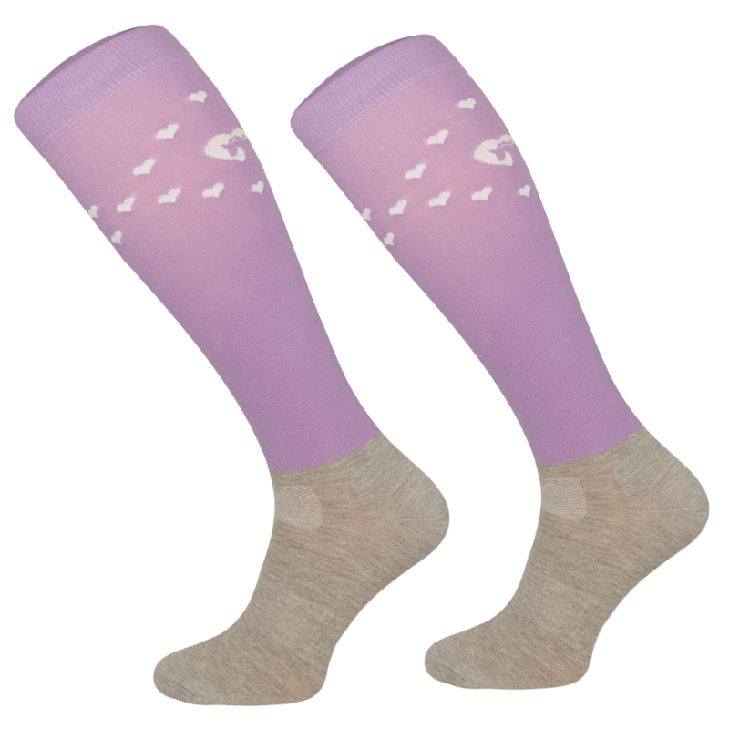 Calcetines de equitación Horses 2 Lila 1