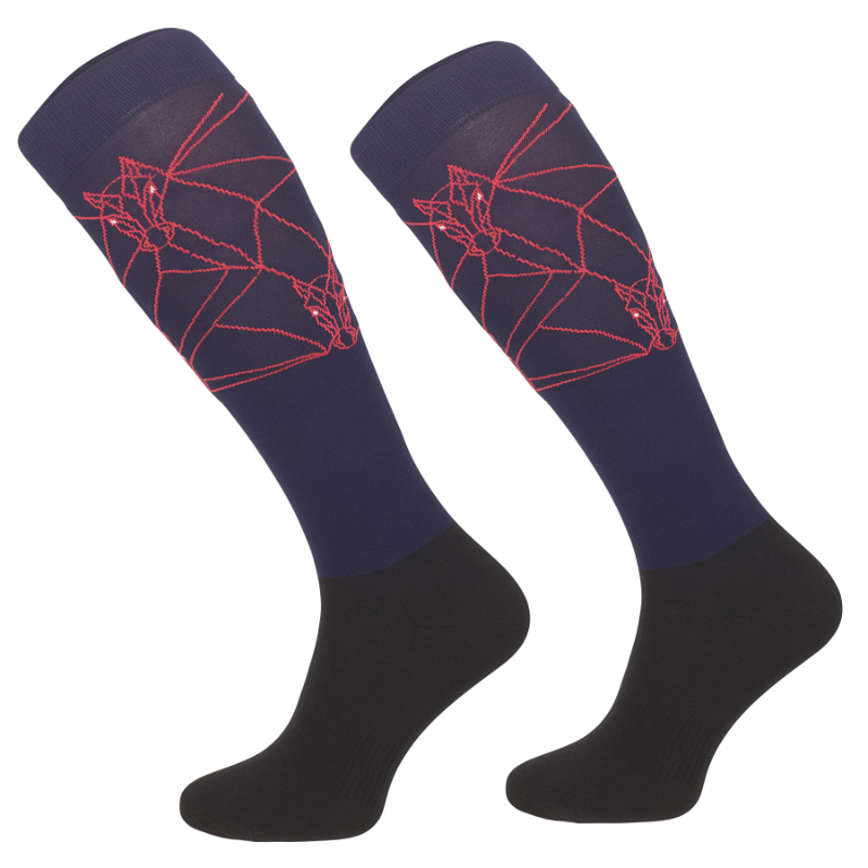 Calcetines de equitación geométricos 5