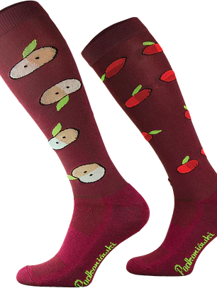 Calcetines de equitación bordoeu