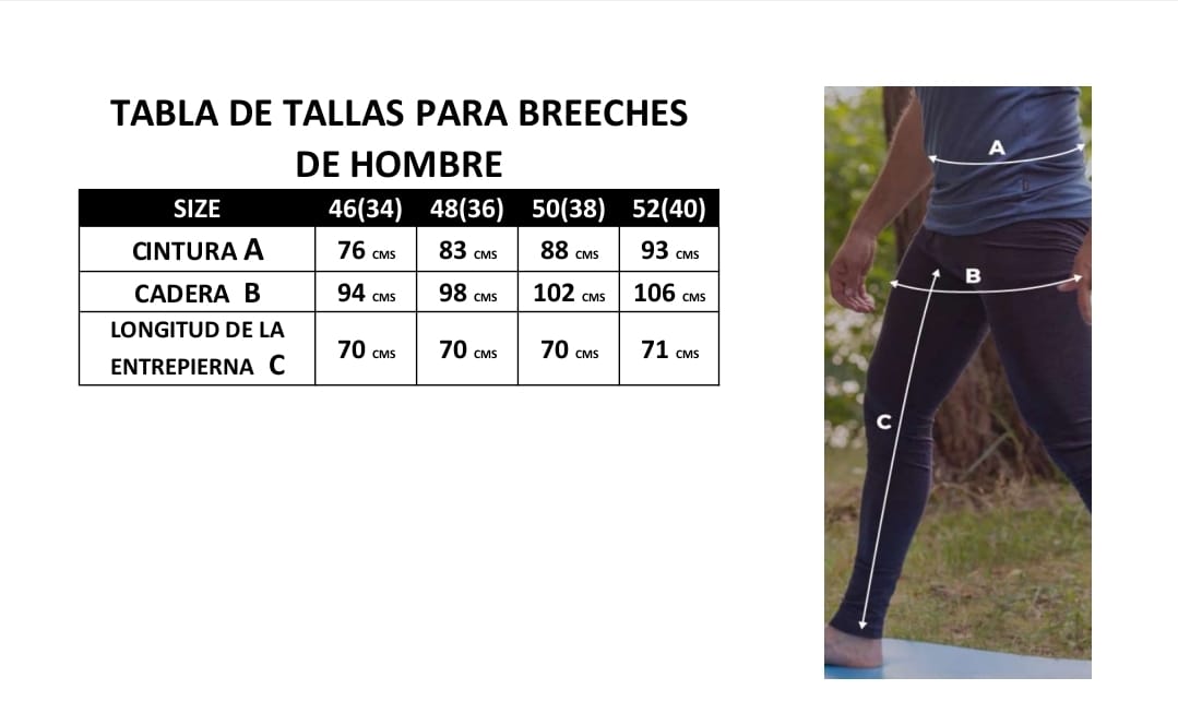 Breech hombre Patricio Knee Grip 3