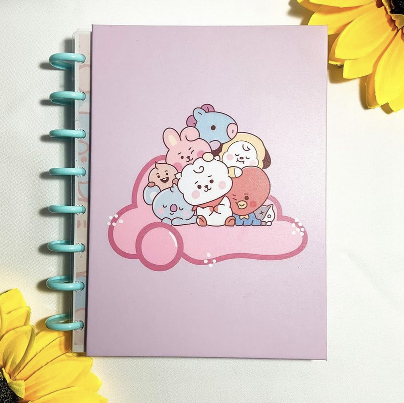 Cuaderno Discos BT21 Tapa dura