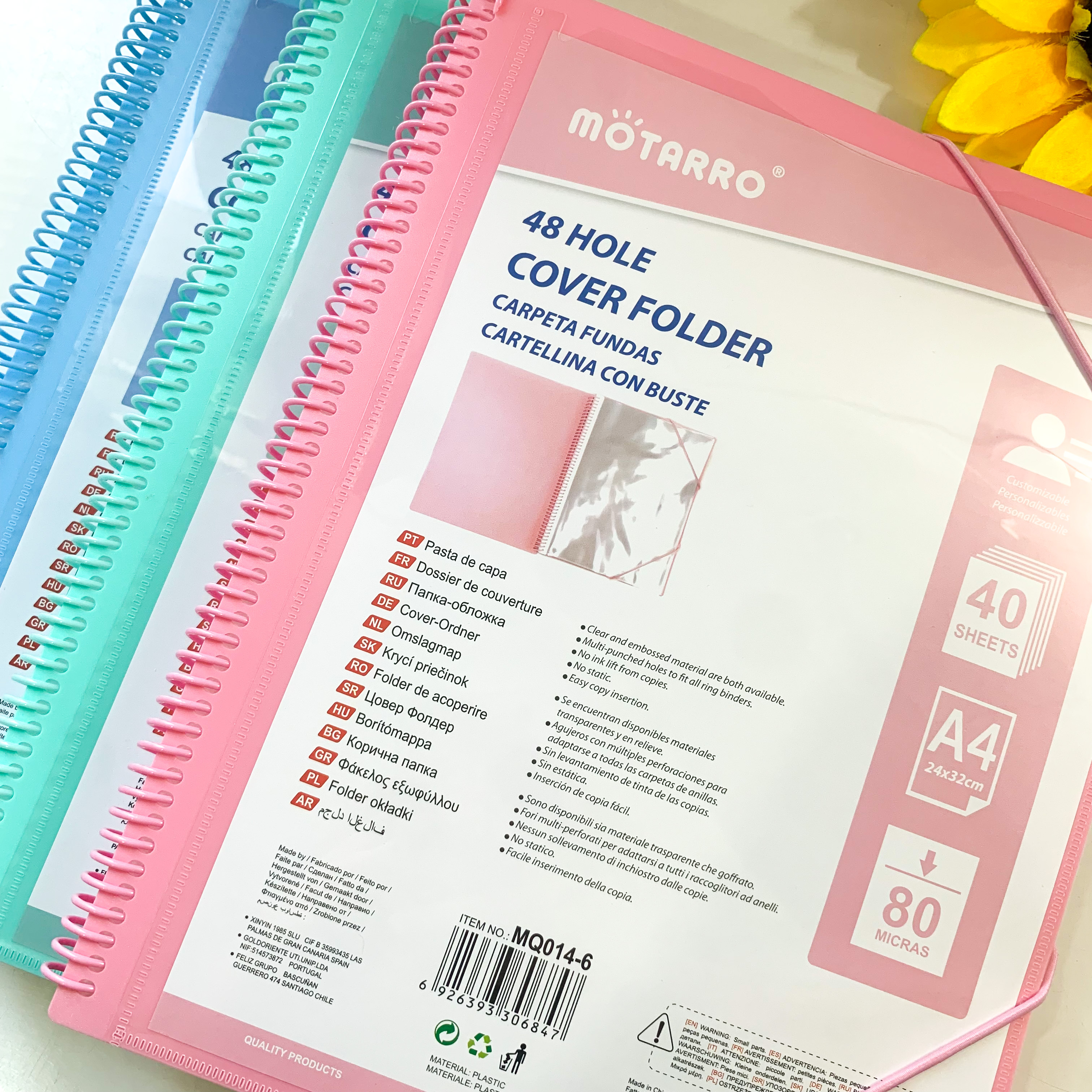 Carpeta fundas anillada | Anillado y fundas de material resistente