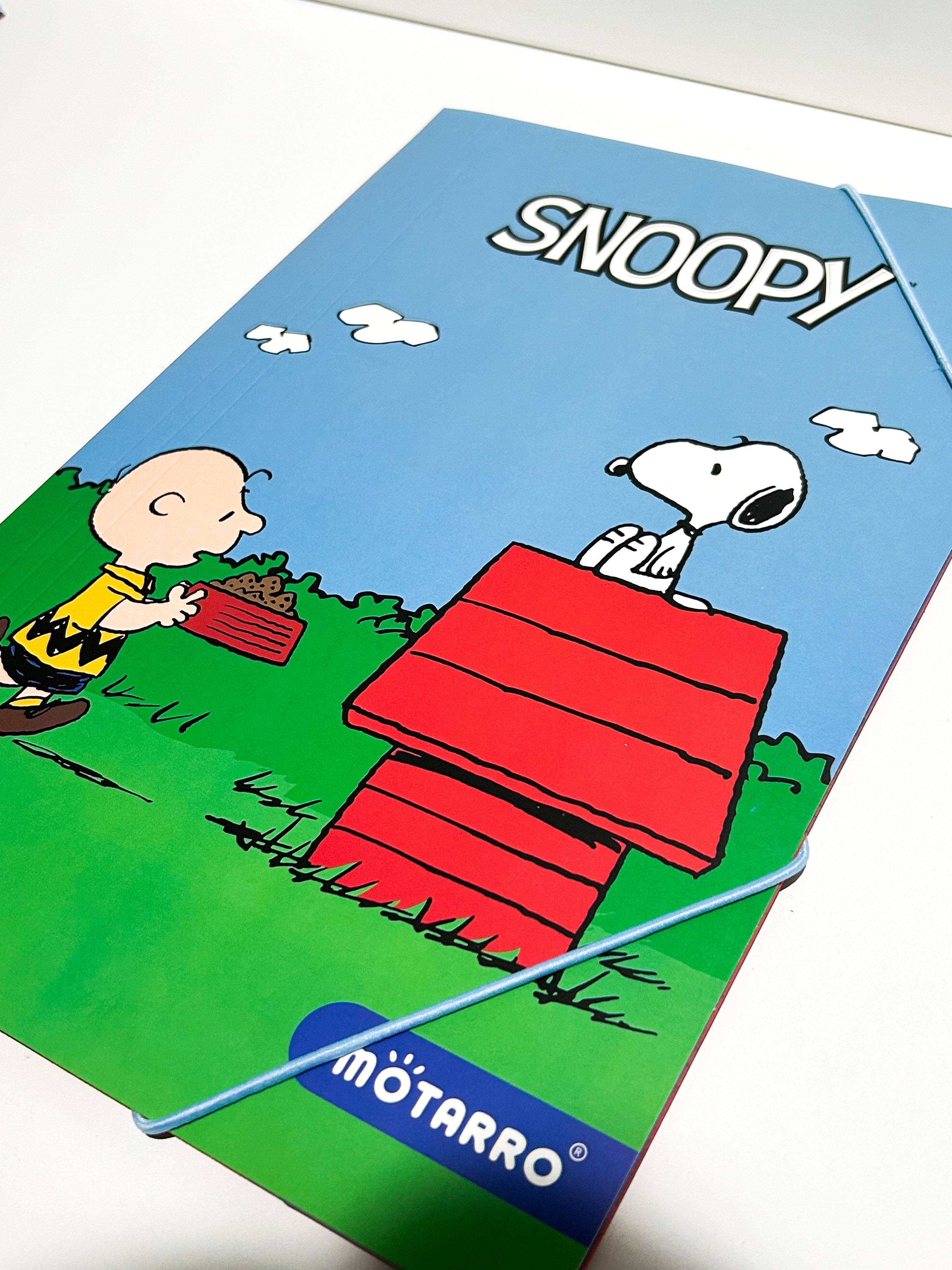 Carpeta Oficio con elástico Snoopy 23x28cm