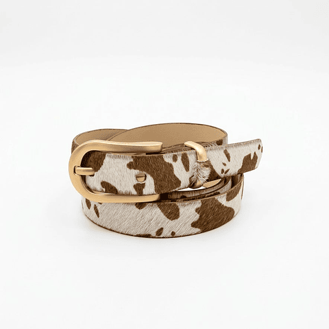 CORREA UNIFAZ ANIMAL PRINT PREMUIM PELO 20mm (1109)