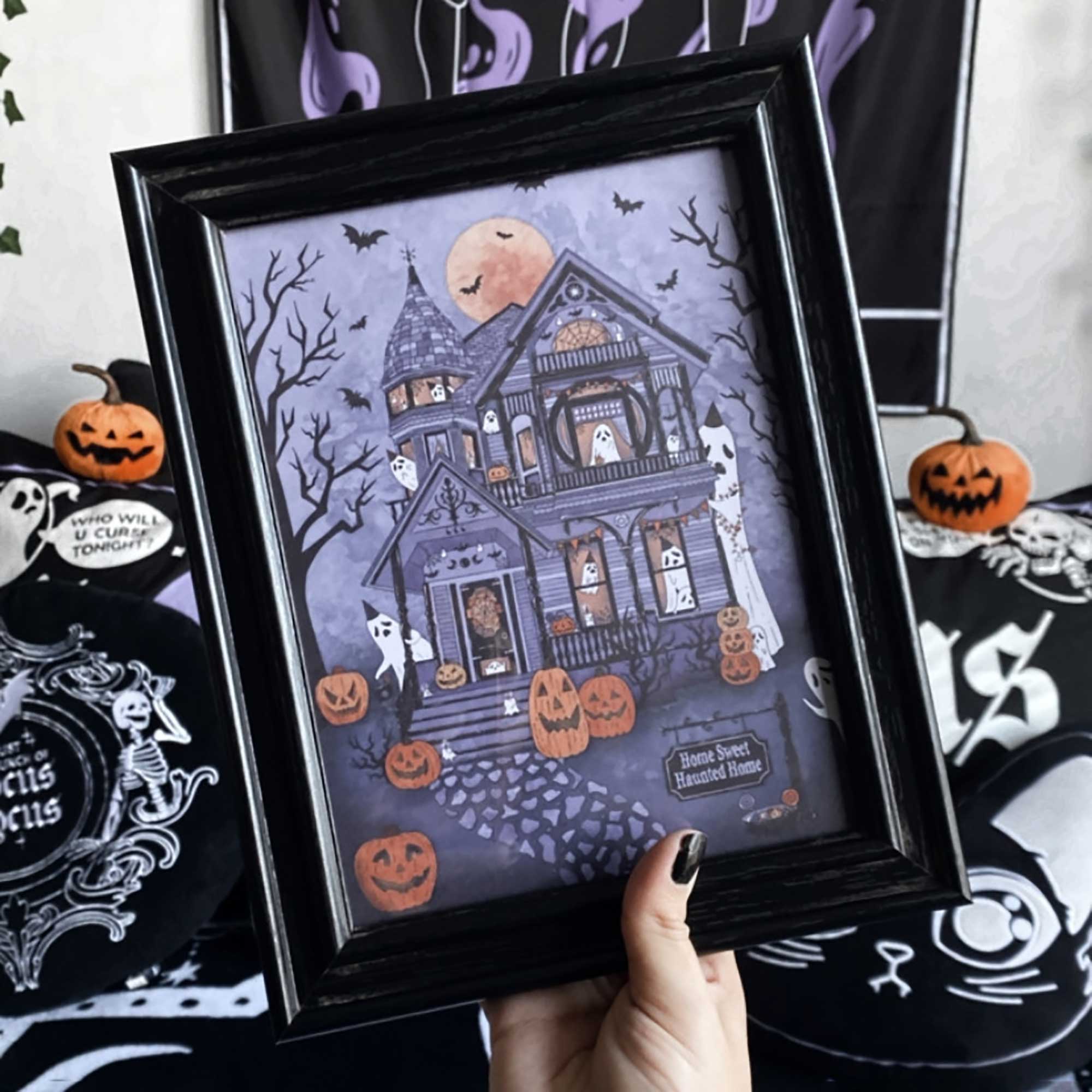 Print Enmarcado - Ghost House Halloween