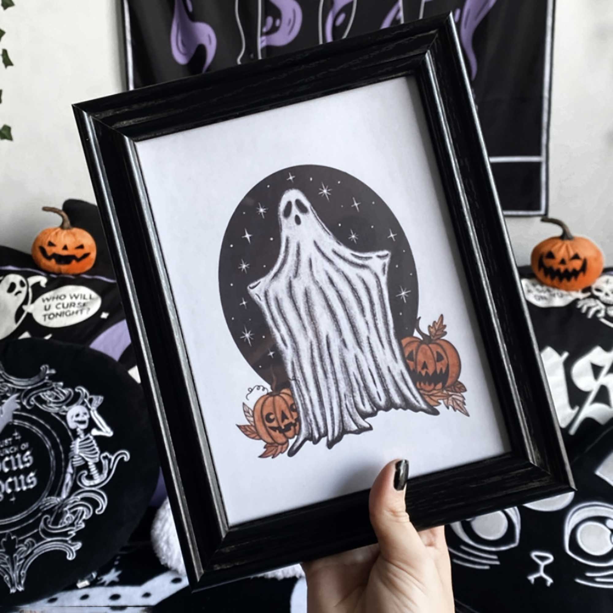 Print Enmarcado - Lost Ghost Halloween