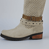 Bota reno beige calada