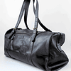 Bolso viaje cuero negro