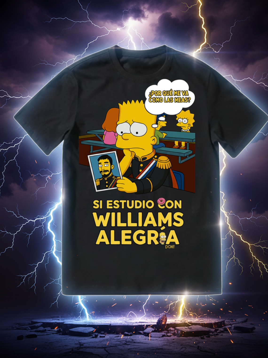 Polera “Si estudio con Williams Alegría” 1