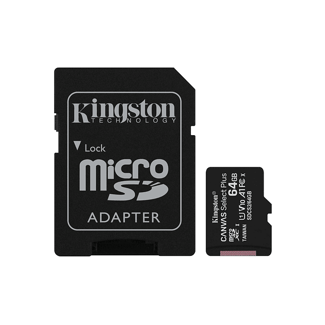 Memoria MicroSDXC 64GB Canvas Select Plus 100R/85R, Class 10 UHS-I