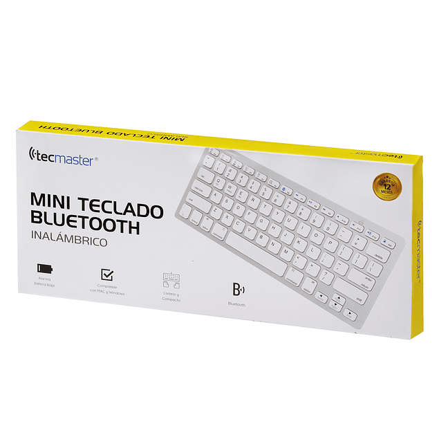 Teclado bluetooth silver