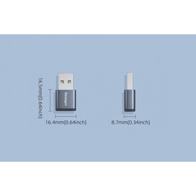 Adaptador Tipo C Hembra A USB 3.0 Macho ESSAGER