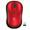 Mouse Inalámbrico Logitech M185 Rojo