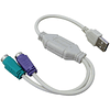 Adaptador doble PS2 a USB