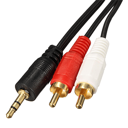 Cable de audio plug a 2 RCA  macho 1.5M