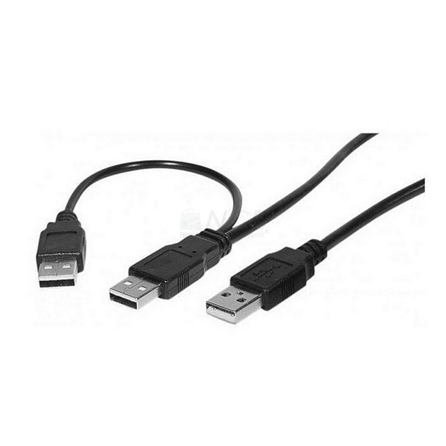 Cable USB a doble USB