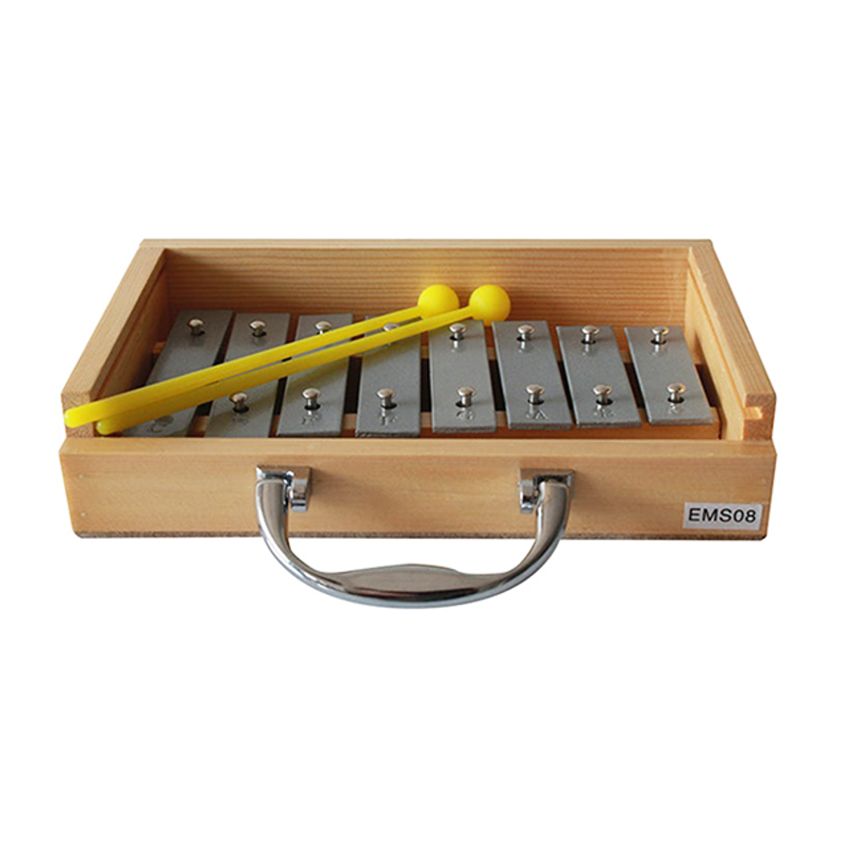 Metálofono 8 Notas Plateado