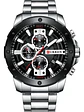 Reloj Hombre Curren 8336 Cuarzo Cronografo Correa Acero Lujo - Miniatura 1