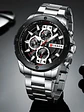 Reloj Hombre Curren 8336 Cuarzo Cronografo Correa Acero Lujo - Miniatura 3