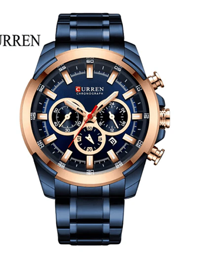 Reloj Curren 8361 Cuarzo Acero Inoxidable Cronógrafos