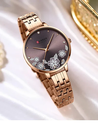 Relojes Elegantes De Acero Inoxidable De Lujo Curren 9068