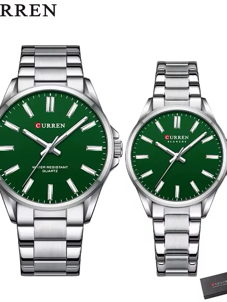 reloj curren pareja 9090 1