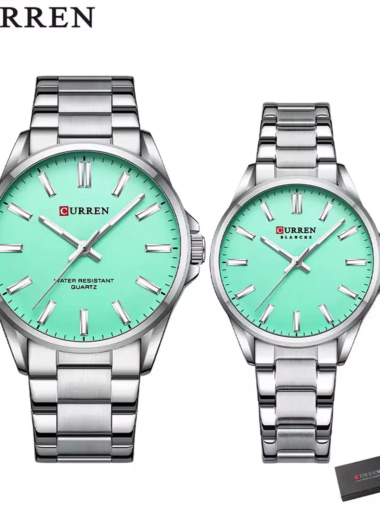 reloj curren pareja 9090 2