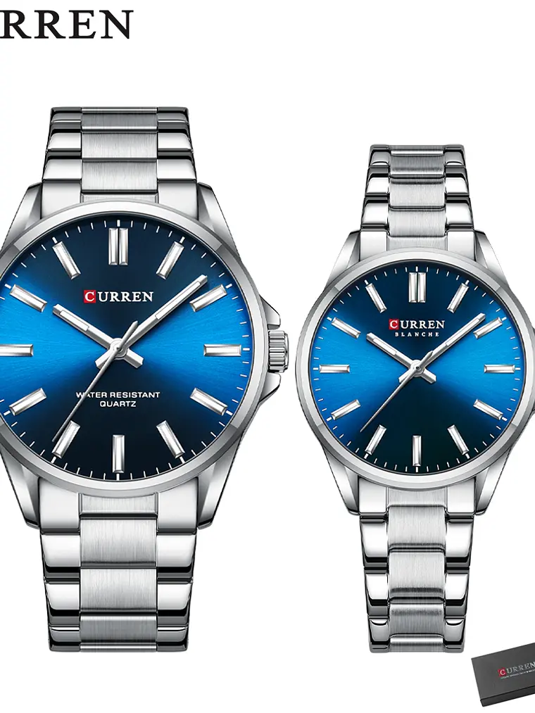 reloj curren pareja 9090 5