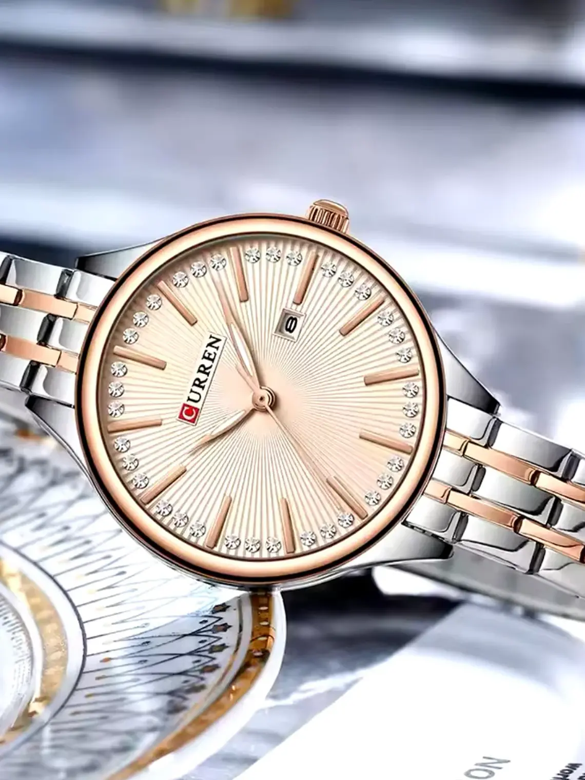 reloj curren dama 9099 3