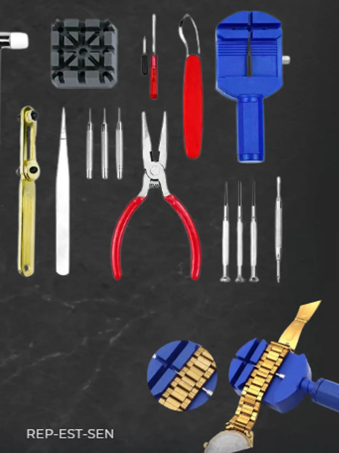 kit de reparacion mantenimiento transparente 2