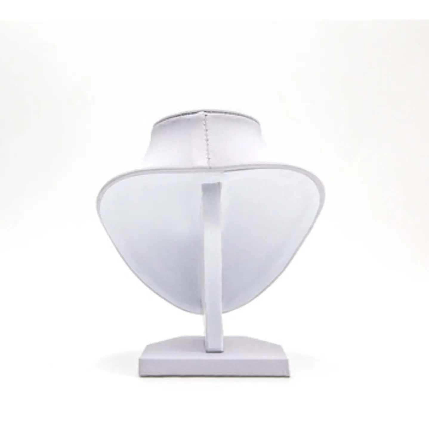 Exhibidor Cuello Redondo Chico Cuerina Blanco Collares 9