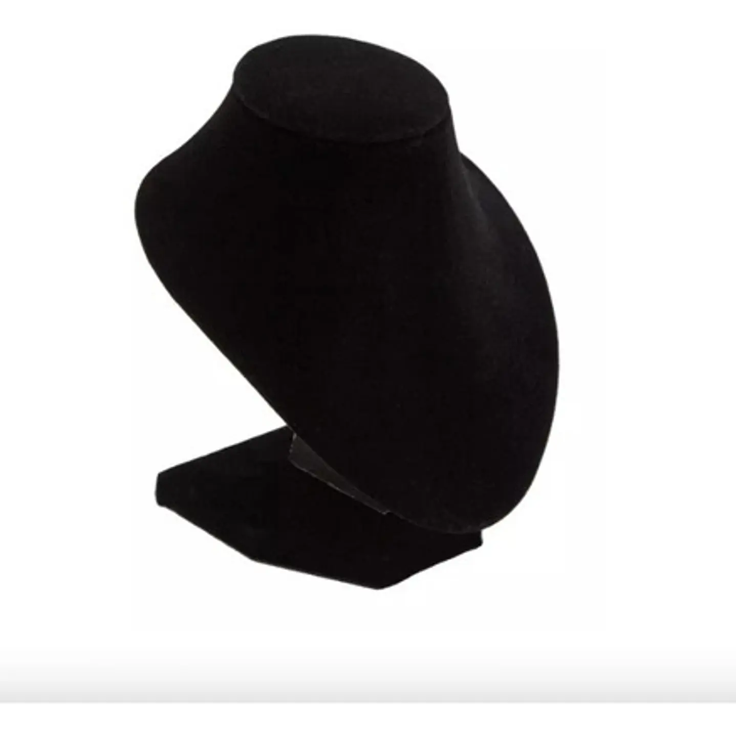 Exhibidor Mostrario Cuello Redondo Chico Terciopelo Negro 8