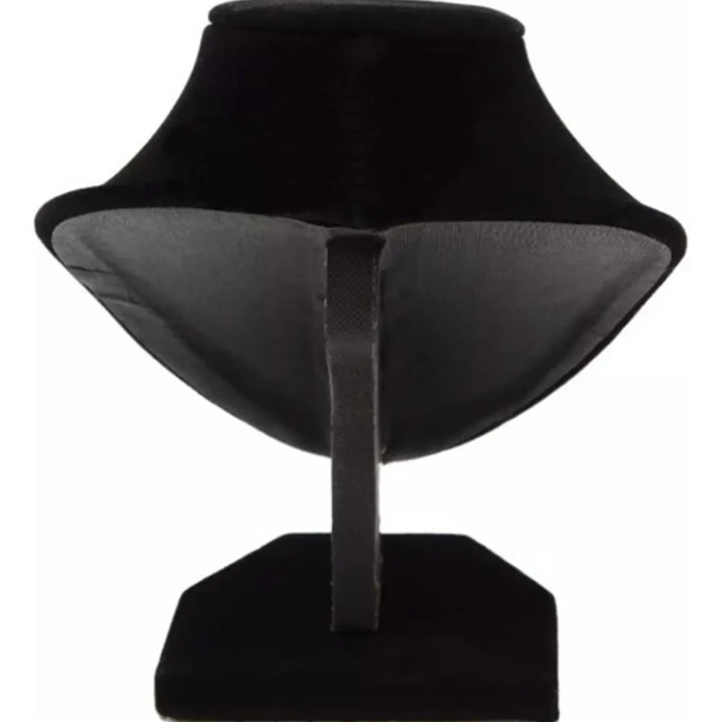 Exhibidor Mostrario Cuello Redondo Chico Terciopelo Negro 10