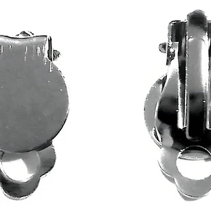 Bases Aros Clip- Presion A110 Color Niquelado X 100 Unds Color Plateado