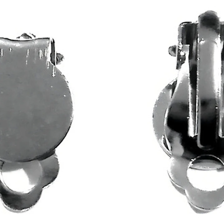 Bases Aros Clip- Presion A110 Color Niquelado X 100 Unds Color Plateado