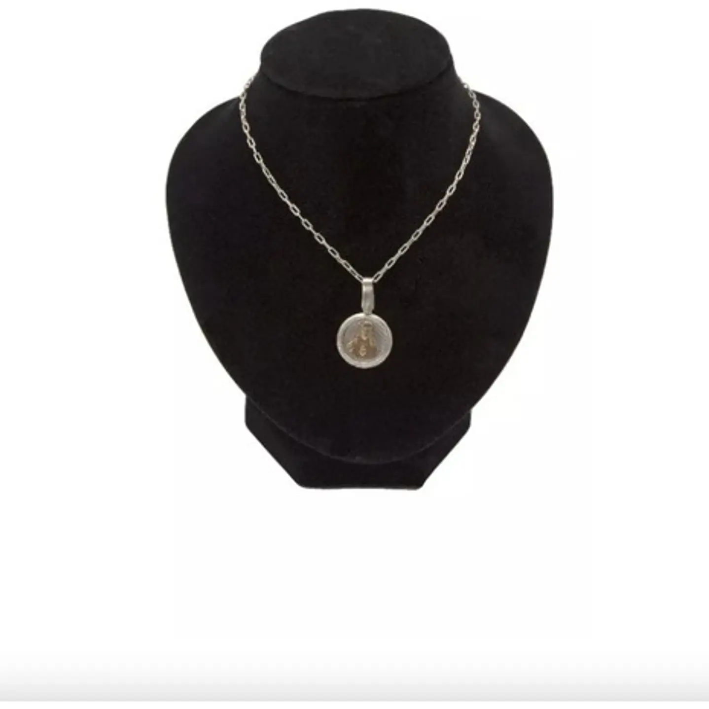 Exhibidor Mostrario Cuello Redondo Chico Terciopelo Negro 1