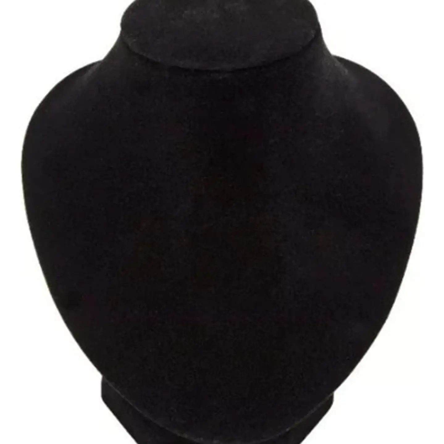 Exhibidor Mostrario Cuello Redondo Chico Terciopelo Negro 9