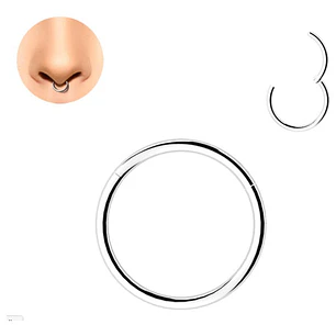 Piercing Argolla Segmento Acero 316 L Arn-ac 1,2x10mm 1 Un