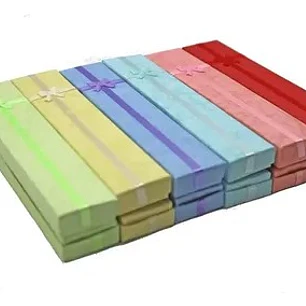 Set 24 Cajas De Regalo 4x20 Cms Para Pulseras Colores Varios