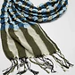 Bufanda Panuelo De Algodon Bf01  Azul ,celeste ,gris   1 Und - Miniatura 7