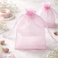 Bolsa Organza Medida 15x20 Cms  Color Rosado 50 Unidades - Miniatura 1