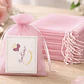 Bolsa Organza Medida 15x20 Cms  Color Rosado 50 Unidades - Miniatura 4