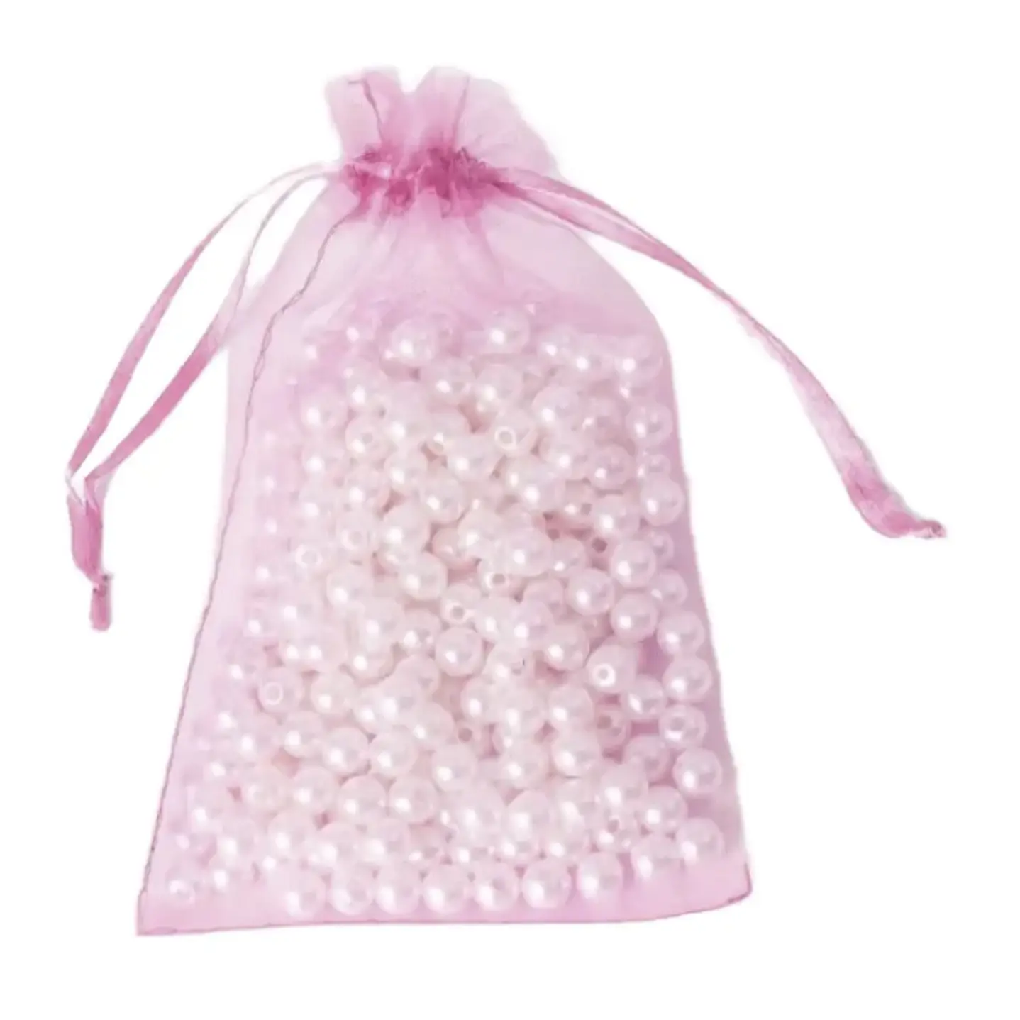 Bolsa Organza Medida 15x20 Cms  Color Rosado 12 Unidades 7
