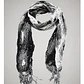 Bufanda Panuelo De Algodon Bf02 C/ Negro,gris, Blanco 1 Und - Miniatura 5